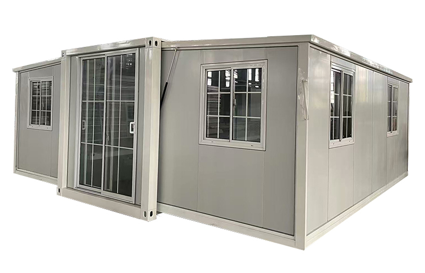 পিচ করা ছাদ এবং টেরেস সহ 30 ফুট কাস্টমাইজড প্রসারণযোগ্য ধারক পিচ করা ছাদ এবং টেরেস সহ 30 ফুট কাস্টমাইজড প্রসারণযোগ্য ধারক