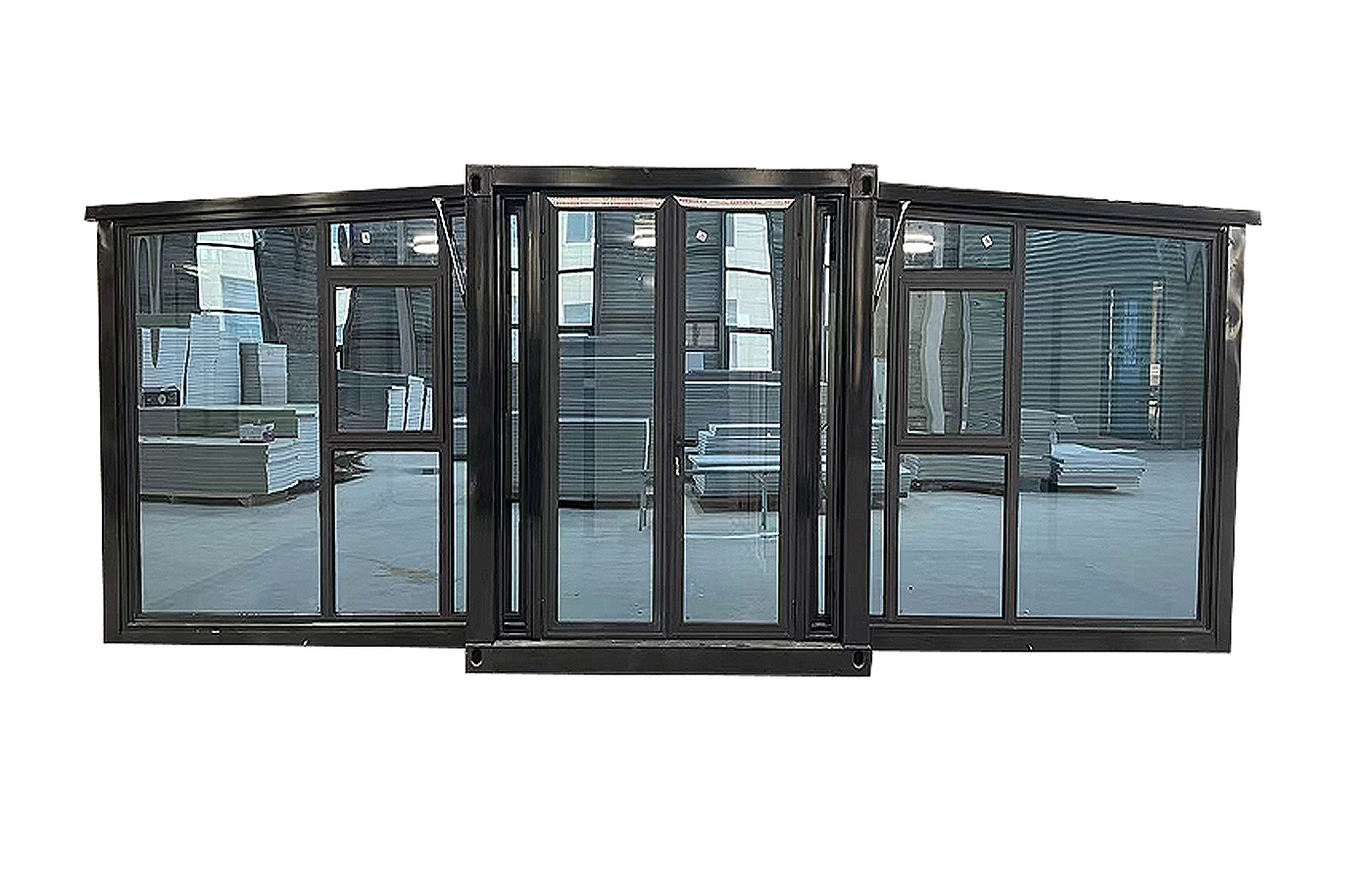 পিচ করা ছাদ এবং টেরেস সহ 30 ফুট কাস্টমাইজড প্রসারণযোগ্য ধারক পিচ করা ছাদ এবং টেরেস সহ 30 ফুট কাস্টমাইজড প্রসারণযোগ্য ধারক