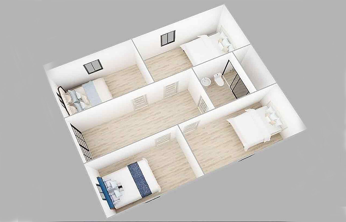 পিচ করা ছাদ এবং টেরেস সহ 30 ফুট কাস্টমাইজড প্রসারণযোগ্য ধারক পিচ করা ছাদ এবং টেরেস সহ 30 ফুট কাস্টমাইজড প্রসারণযোগ্য ধারক